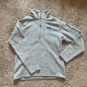 Grey Patagonia quarter zip